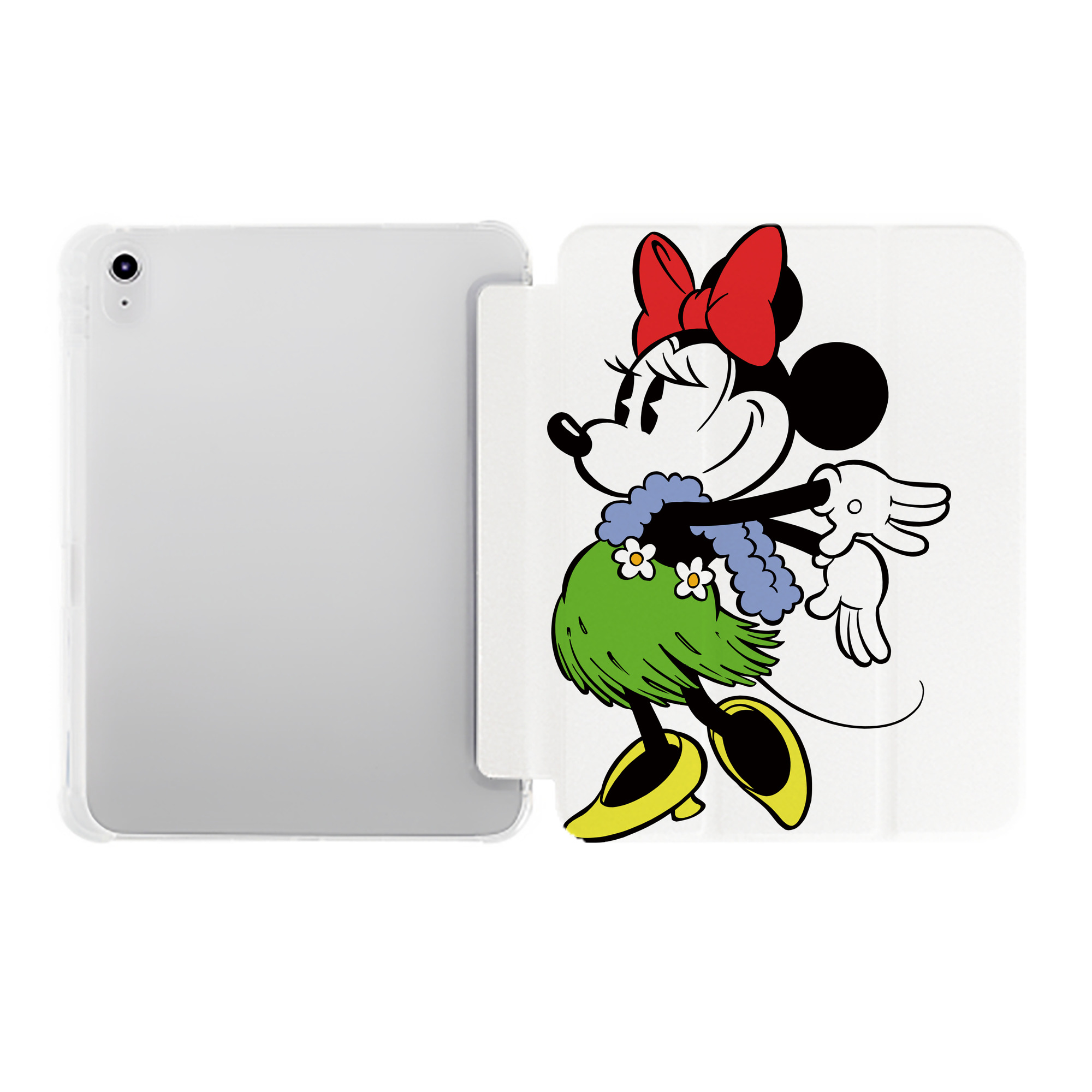 （画像用） ミッキーマウス Mickey Mouse IPad ケース ペン収納付き 三つ折りスタンド PUレザー×シリコン 対応機種9.5/10.5/10.9インチ